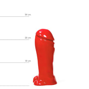 All Red - Dildo - 22 x 8 cm - Rood-Laced-up.nl