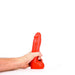 All Red - Dildo Met Balzak - 22 x 5 cm - Rood-Erotiekvoordeel.nl