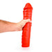 All Red - Geribbelde Dildo - 38 x 8,5 cm - Rood-Erotiekvoordeel.nl