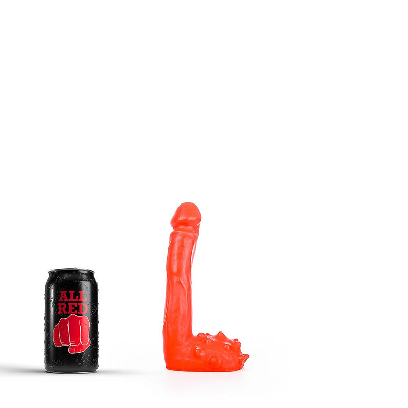 All Red - Klassieke Dildo - 15 x 2,5 cm - Rood-Laced-up.nl