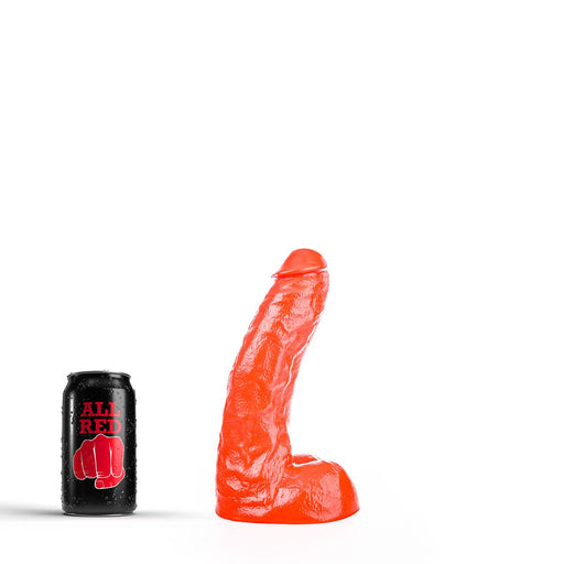 All Red - Klassieke Dildo - 25,5 x 4,1 cm - Rood-Laced-up.nl