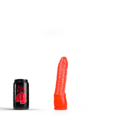 All Red - Licht Gebogen Dildo - 20 x 4,5 cm - Rood-Laced-up.nl