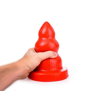 All Red - Triple Pleasure Buttplug - Rood-Laced-up.nl
