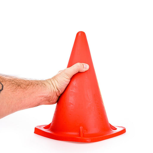 All Red - XXL Prisma Buttplug - 30 x 18 cm - Rood-Laced-up.nl