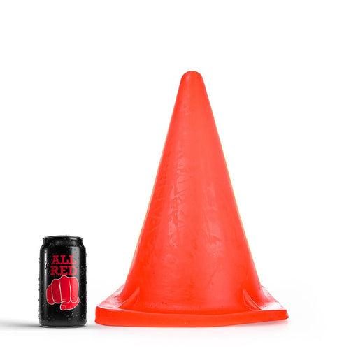 All Red - XXL Prisma Buttplug - 30 x 18 cm - Rood-Laced-up.nl