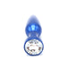Kiotos - Aluminum Buttplug Met Kristal - Blauw-Erotiekvoordeel.nl