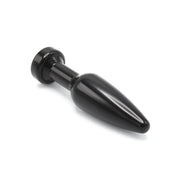 Kiotos - Aluminum Buttplug Met Kristal - Zwart-Laced-up.nl