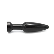 Kiotos - Aluminum Buttplug Met Kristal - Zwart-Laced-up.nl