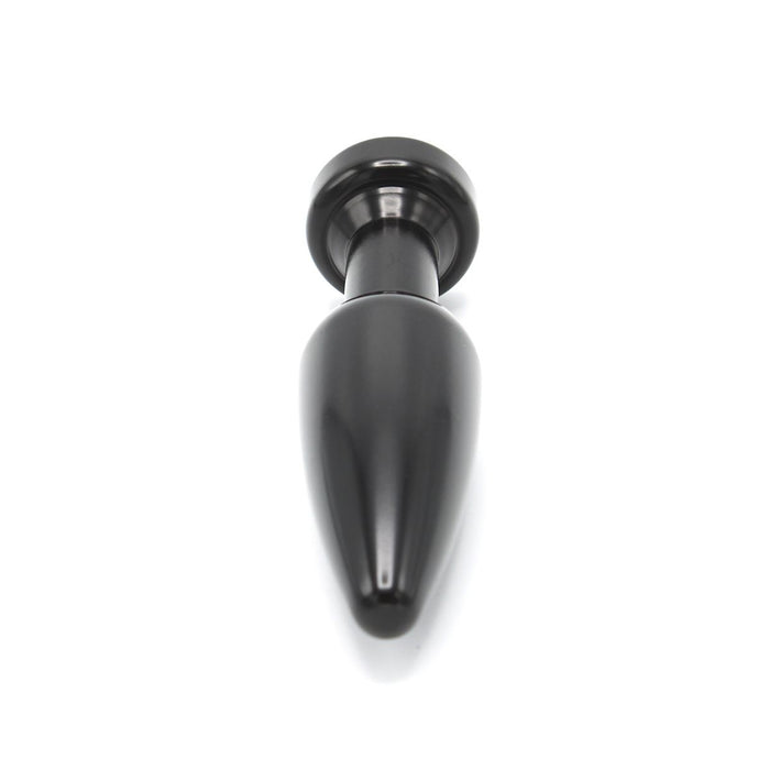 Kiotos - Aluminum Buttplug Met Kristal - Zwart-Laced-up.nl
