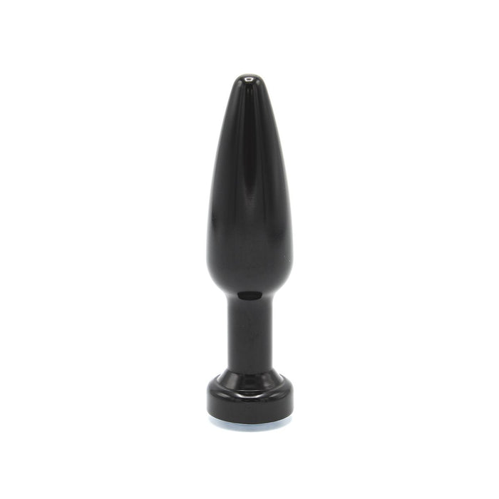 Kiotos - Aluminum Buttplug Met Kristal - Zwart-Laced-up.nl
