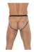 Amorable - Transparante Jockstrap Herenstring - Zwart-Erotiekvoordeel.nl