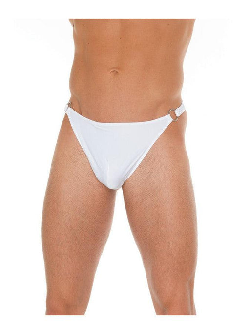 Amorable - Erotische Herenstring Wit - One Size - Met Twee Gespjes-Erotiekvoordeel.nl
