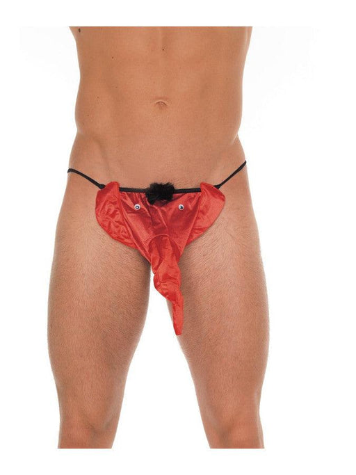 Amorable - Erotische String - Funny Heren Slip Met Olifantenkop - Rood - One Size-Erotiekvoordeel.nl