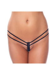 Amorable - G-string with Double Straps - Black - Laced-up.nl