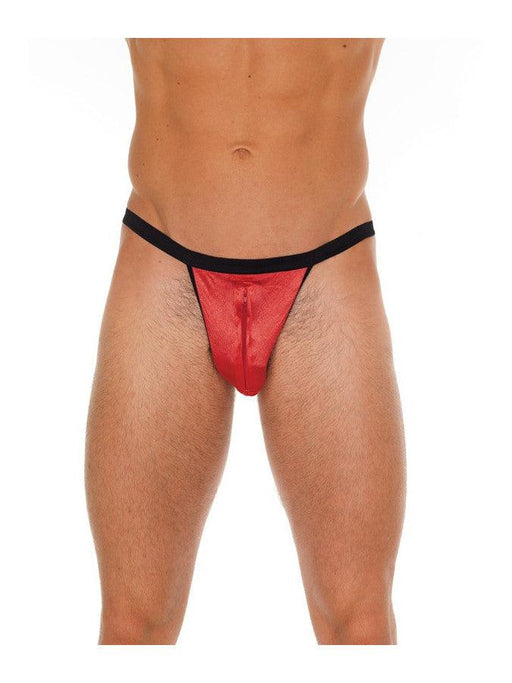 Amorable - Herrenstring - Reißverschluss vorne - Rot - Einheitsgröße - Laced-up.nl