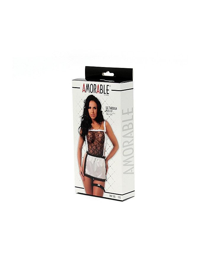 Amorable - Sexy Dienstmeisje - Driedelig-Erotiekvoordeel.nl