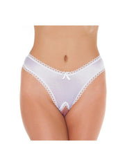 Amorable - Braguita sexy con entrepierna abierta - Blanco - One Size-Erotiekvoordeel.nl