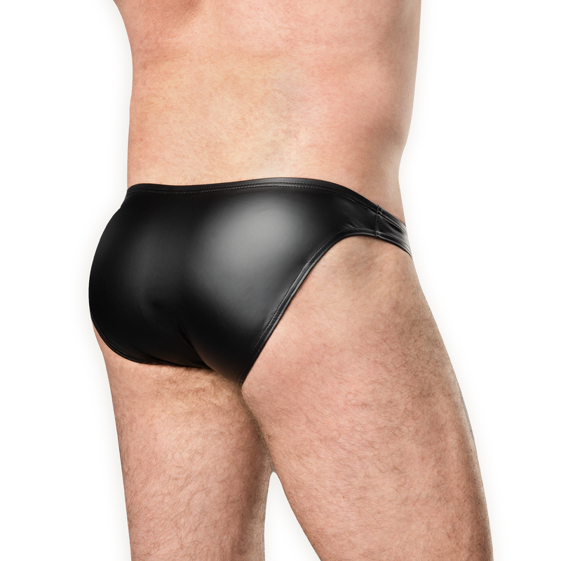 Amorable - Wetlook Herenslip - One Size - Zwart-Erotiekvoordeel.nl