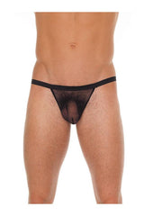 Amorable - String noir transparent pour homme - Laced-up.nl