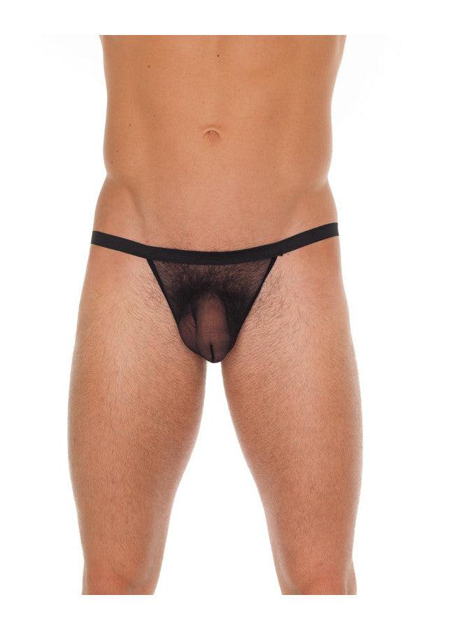 Amorable - String noir transparent pour homme - Laced-up.nl