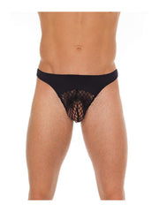 Amorable - Schwarzer Netz-Herrenstring - Einheitsgröße - Laced-up.nl