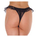 Amorable - Erotische String - Burlesque Tanga Met Open Kruis - Zwart - One Size-Laced-up.nl