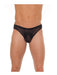 Amorable - Doorzichtige Zwarte String voor Mannen - One Size-Laced-up.nl