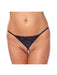 Amorable - Erotische G-string - Zwart Kant Met Parelsnoer Door Kruis - One Size-Laced-up.nl