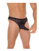 Amorable - Transparante Heren Slip Met Penis Slurf - Zwart - One Size - Polyamide-Laced-up.nl