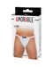 Amorable - Witte Herenstring met Zwart Vlinderstrikje - Butler Look - One Size-Laced-up.nl