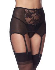 Amorable - Strumpfgürtel im 50er-Jahre-Stil - inkl. String und Strümpfen - Schwarz - Laced-up.nl