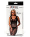 Amorable - Visnet Catsuit Met Butterfly Patroon - Zwart-Erotiekvoordeel.nl