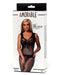 Amorable - Visnet Catsuit Met vlinder patroon - Zwart-Laced-up.nl
