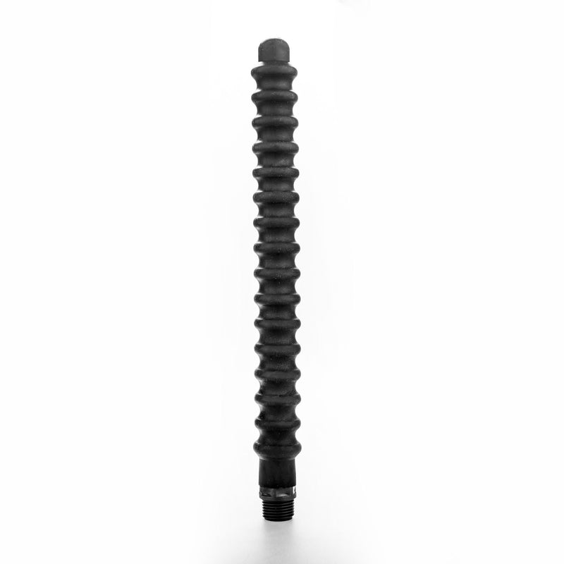 Anal Probe Ribbed Siliconen Anaal Douche - Zwart-Laced-up.nl