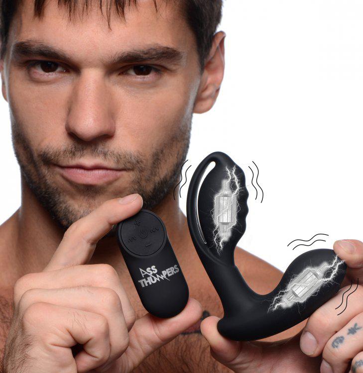 Ass Thumpers - Melkende en Vibrerende Prostaat Vibrator met Cock en Ball Ring-Laced-up.nl