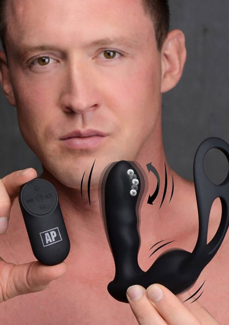 Ass Thumpers - Melkende en Vibrerende Prostaat Vibrator met Cock en Ball Ring-Laced-up.nl
