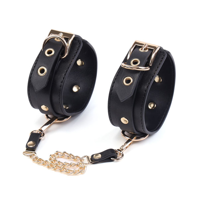 Kiotos - BDSM Fancy 5 Item Kit - Luxe Draagtas met 5 Verschillende BDSM Artikelen - PU Leer (Vegan) - Verkrijgbaar in Rood, Roze en Zwart-Laced-up.nl