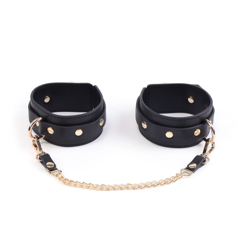 Kiotos - BDSM Fancy 5 Item Kit - Luxe Draagtas met 5 Verschillende BDSM Artikelen - PU Leer (Vegan) - Verkrijgbaar in Rood, Roze en Zwart-Laced-up.nl