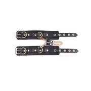 Kiotos - BDSM Fancy 5 Item Kit - Luxe Draagtas met 5 Verschillende BDSM Artikelen - PU Leer (Vegan) - Verkrijgbaar in Rood, Roze en Zwart-Laced-up.nl