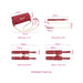 Kiotos - BDSM Fancy 5 Item Kit - Luxe Draagtas met 5 Verschillende BDSM Artikelen - PU Leer (Vegan) - Verkrijgbaar in Rood, Roze en Zwart-Laced-up.nl