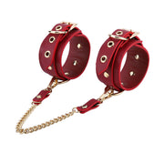 Kiotos - BDSM Fancy 5 Item Kit - Luxe Draagtas met 5 Verschillende BDSM Artikelen - PU Leer (Vegan) - Verkrijgbaar in Rood, Roze en Zwart-Erotiekvoordeel.nl