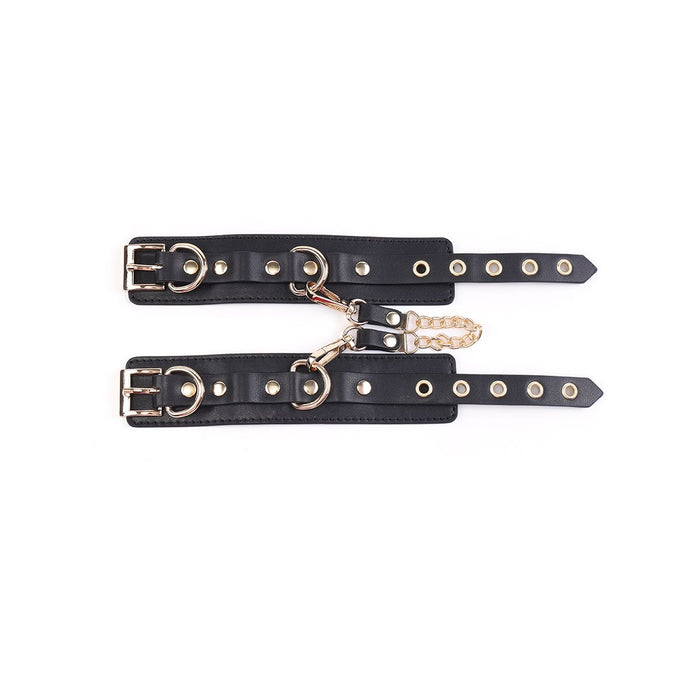 Kiotos - BDSM Fancy 5 Item Kit - Luxe Draagtas met 5 Verschillende BDSM Artikelen - PU Leer (Vegan) - Verkrijgbaar in Rood, Roze en Zwart-Laced-up.nl