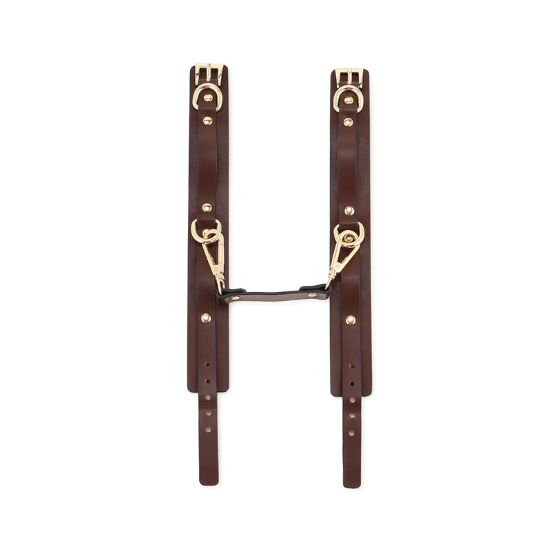 Kiotos - BDSM Fancy 9 Item Kit - Luxe Draagtas met 9 Verschillende BDSM Artikelen - Bruin-Laced-up.nl