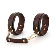 Kiotos - BDSM Fancy 9 Item Kit - Luxe Draagtas met 9 Verschillende BDSM Artikelen - Bruin-Laced-up.nl