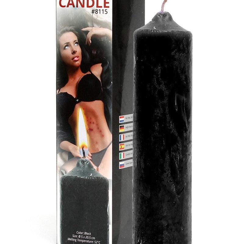 Rimba - BDSM Hot Wax Kaars Groot - Zwart-Laced-up.nl