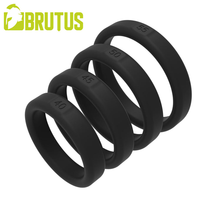 Brutus - Flat Slick - Silicone Cockring - Diverse Diameters-Laced-up.nl