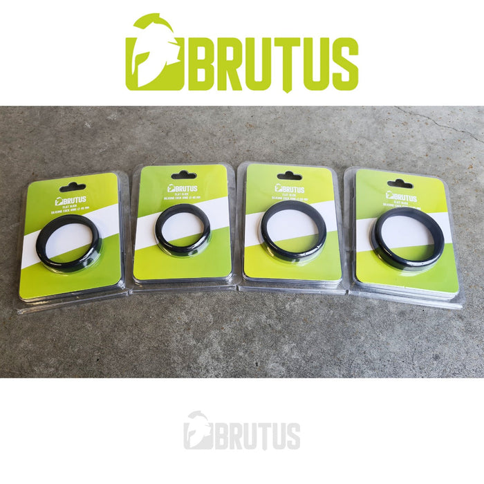 Brutus - Flat Slick - Silicone Cockring - Diverse Diameters-Laced-up.nl