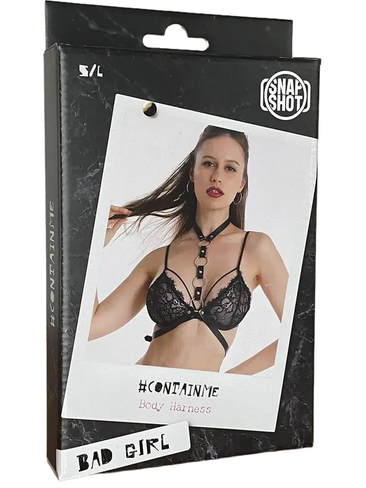 Snapshot Bad Girl - #containme- Body Harnasje - One Size - Zwart-Laced-up.nl
