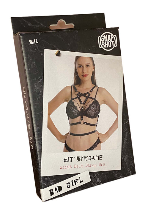 Snapshot Bad Girl - #itsmygame - Waist Belt Strap BH - One Size - Zwart-Laced-up.nl