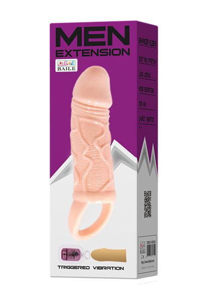 Baile Vibrerende Penis Sleeve - Lichte Huidskleur-Erotiekvoordeel.nl